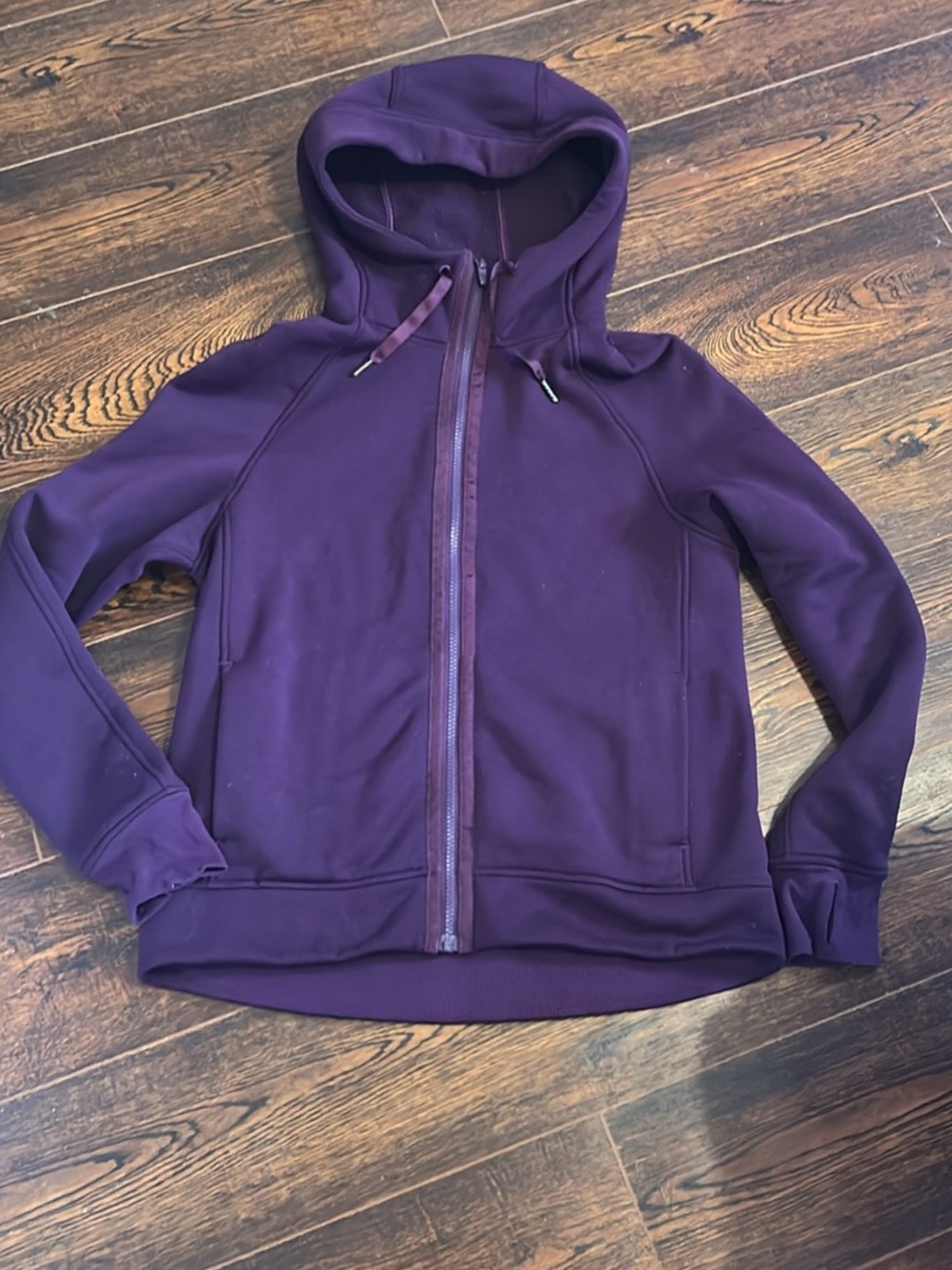 lululemon athletica Deep Purple Full-Zip Hooded Bomber Jacket